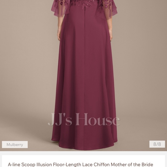 JJs House | Dresses | Jjs House Mulberry Aline Lace Chiffon Dress ...